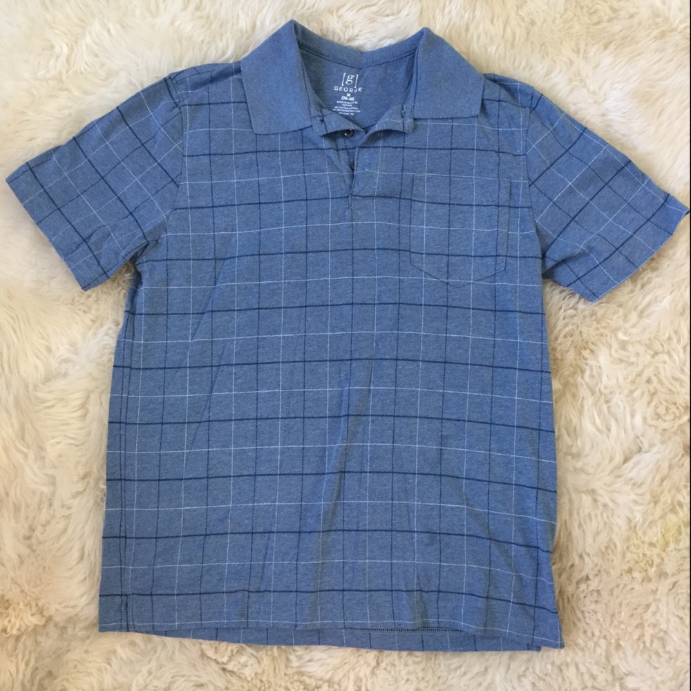 Light Blue Men's Polo Shirt, Worn Once